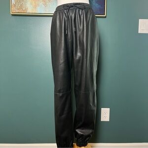 Fashion Nova Faux Leather Jogger Pants